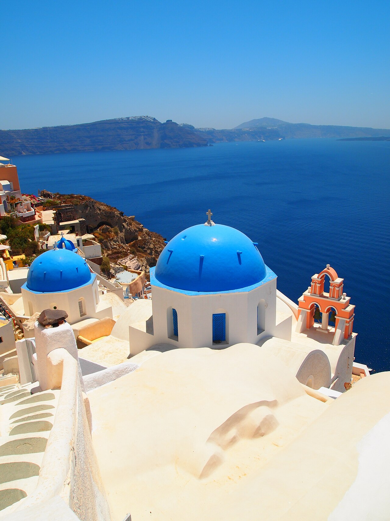 Blue-domed church, Santorini